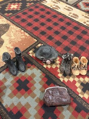 Miniature Victorian resin figurine lot